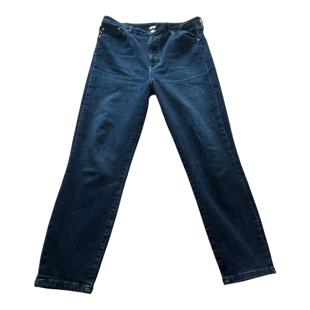 Lovers And Friends Mason High Rise Stretch Skinny Sz 32 Dark Sustainable Denim
